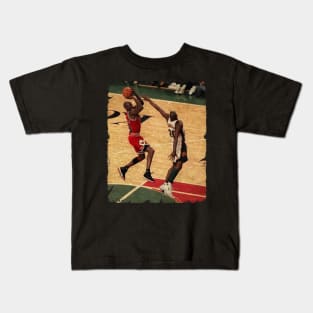 Gary Payton vs Michael Jordan in The 1996 NBA Finals Kids T-Shirt